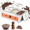 VEVOR Chocolate Tempering Machine, 26.5 Lbs 3 Tanks Chocolate Melting Pot Temp Control 86~185℉, 1500W Stainless Steel Electric Commercial Food Warmer for Chocolate/Milk/Cream Melting and Heating(26.5 Lbs)