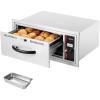 VEVOR Commercial Electric Drawer Warmer, Single-Drawer Stainless Steel Food Warmer, Freestanding Standard Warming Drawer Cabinet, 85°F–185°F Wide Temperature Range, for Restaurant, Hotel & Bakery(Built In（single Drawer）)