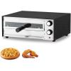 VEVOR Electric Pizza Oven, 18-Inch Commercial Pizza Ovens, 752°F Max Temp, 1740W Large Pizza Oven Countertop with Temp & Time Control, Built in Thermometer Indoor Pizza Maker for Restaurant Home Use(12Inch Single Layer)