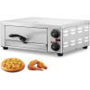 VEVOR Pizza Oven Electric, 24″ Commercial Countertop Pizza Oven, 842°F Max Temp, 4200W Indoor Pizza Maker with Thermometer, Dual Temp Control Knob, Even Heat Pizza Cooker for Restaurant and Home Use(12 Inch Single Layer Pizza Oven)