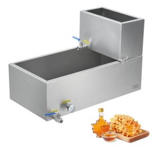 VEVOR Maple Syrup Evaporator Pan, 35 Gallon,36 x 24 x 9.5 Inch Maple Syrup Pan,304 Stainless Steel Maple Syrup with 2 Valves and 3 Heating Methods, for Home, Outdoor(30 x 16 x 9.5 Inch)