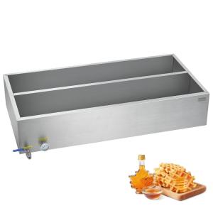 VEVOR Maple Syrup Evaporator Pan, 35 Gallon,36 x 24 x 9.5 Inch Maple Syrup Pan,304 Stainless Steel Maple Syrup with 2 Valves and 3 Heating Methods, for Home, Outdoor(48 x 24 x 9.5 Inch)