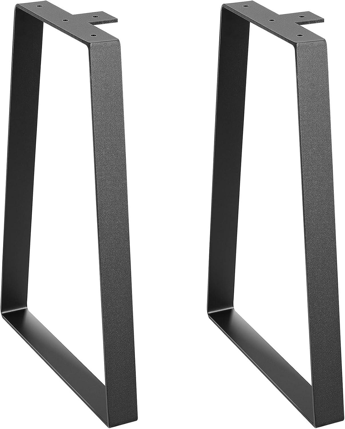 image:imageVEVOR 16 inch Trapezoid Steel Table Legs Replacement Furniture Legs Set of 2 for DIY Coffee Tables Modern Desks Bench Night Stands Sofa Max Load 400 lbs Heavy Duty Quick Instalation Legs BlackModern
