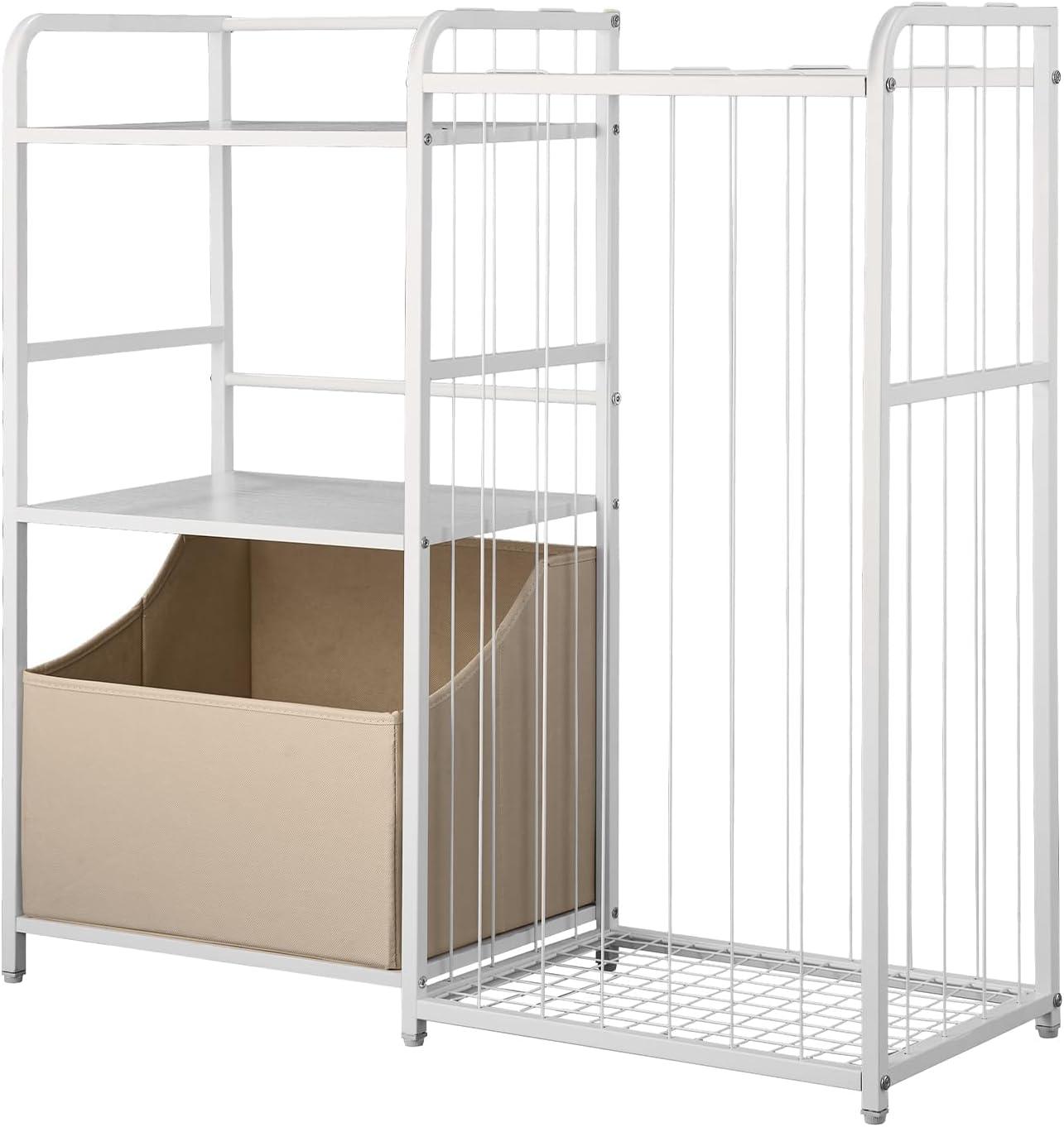 image:imageVEVOR 3Tier Kids Bookshelf Toy Storage Organizer for Toddler Book Shelf for Kids Rooms with Sling Book Rack and Storage Bag Kids Storage Book Shelves for Kids Room Playroom Kindergarten NurseryToy Organizer With Fabric Drawer