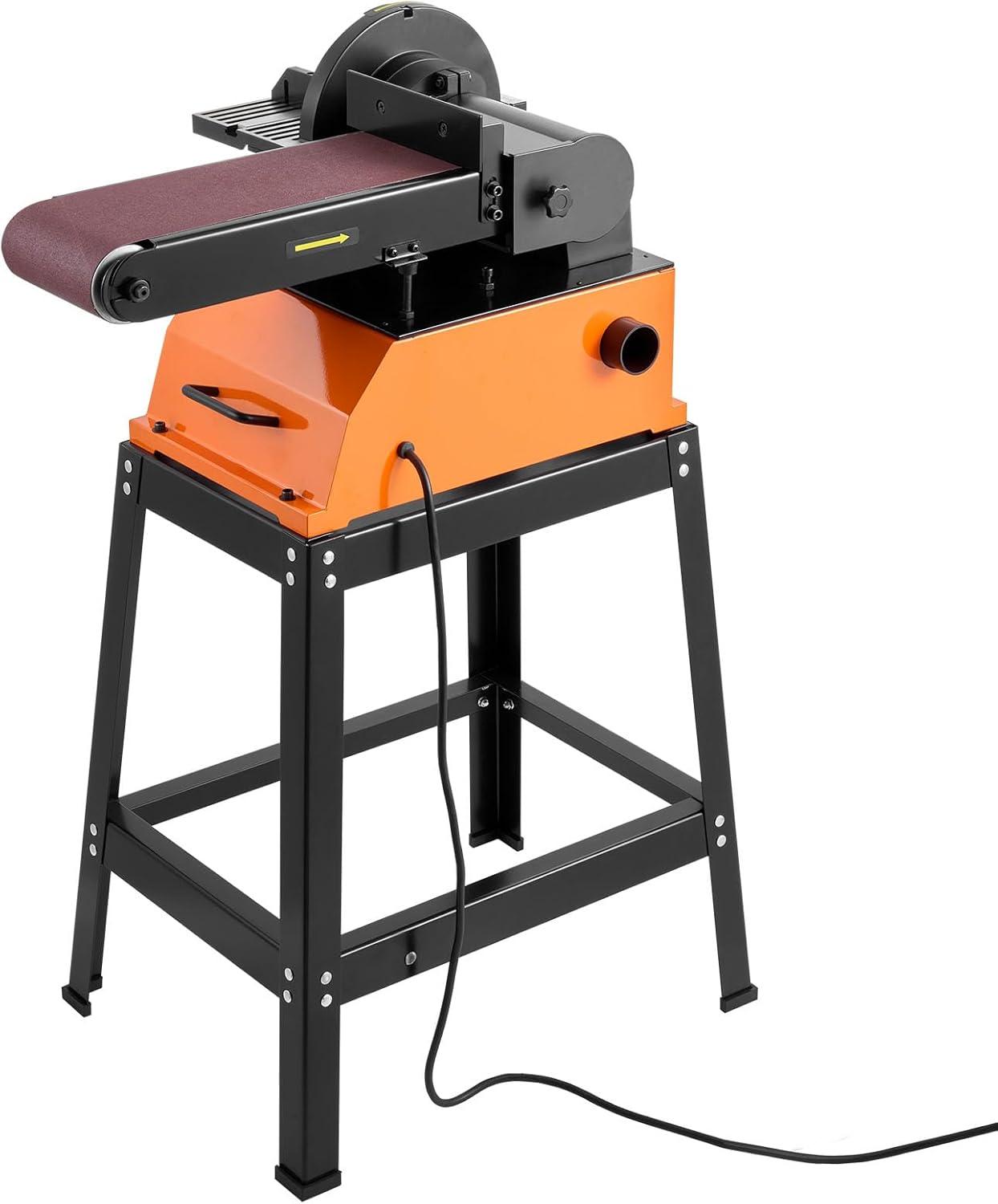 image:imageVEVOR 5 Disc Sander amp 1 x 30 Belt Sander 250W Benchtop Belt Disc Sanders Combo with 045 Adjustable Worktable amp Dust Collection Ports for Woodworking Furniture Refinishing DIY Crafting9 Disc 6 x 48 Belt Sander Combo