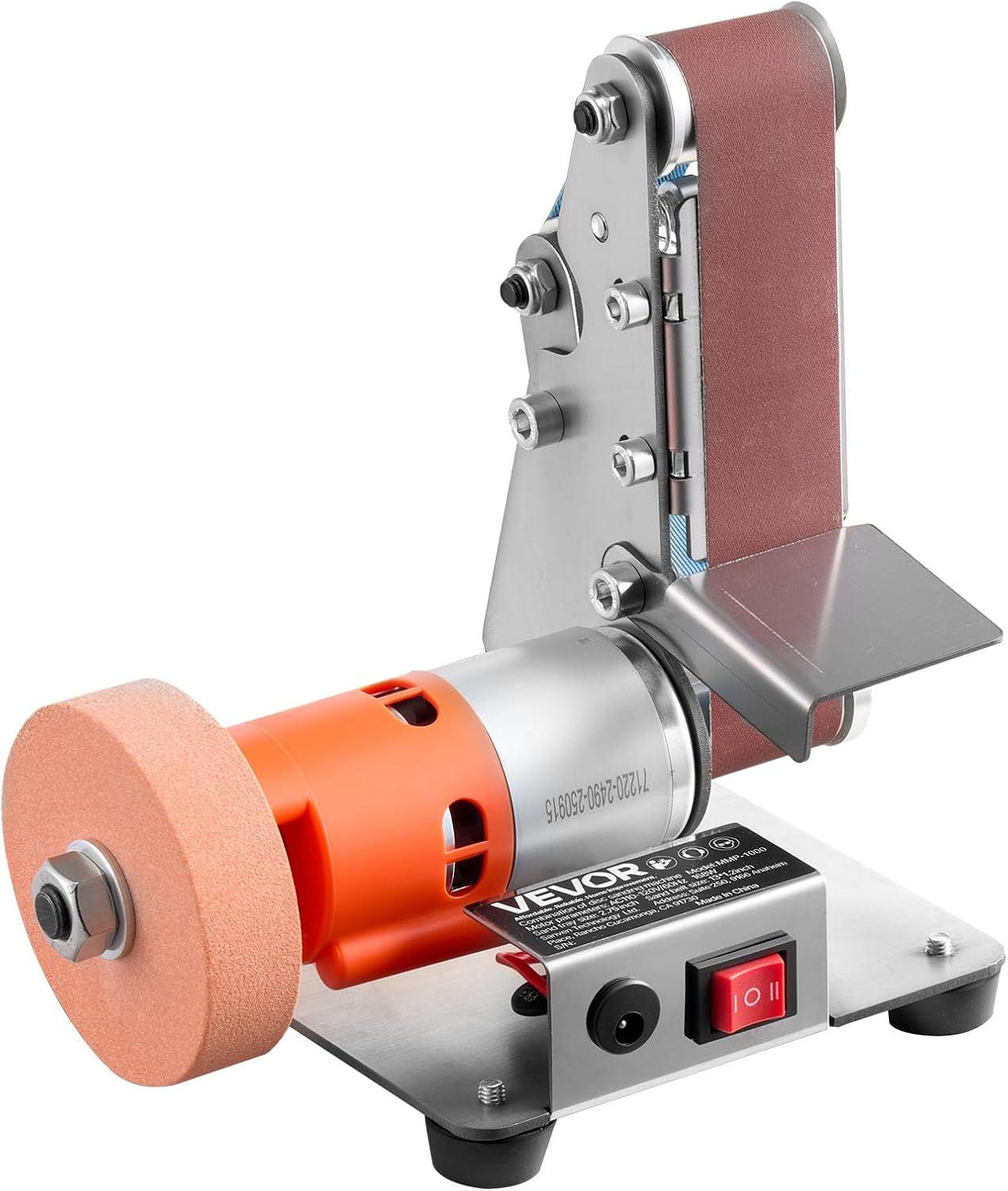 image:imageVEVOR 5 Disc Sander amp 1 x 30 Belt Sander 250W Benchtop Belt Disc Sanders Combo with 045 Adjustable Worktable amp Dust Collection Ports for Woodworking Furniture Refinishing DIY Crafting3in1 Mini Belt Sander