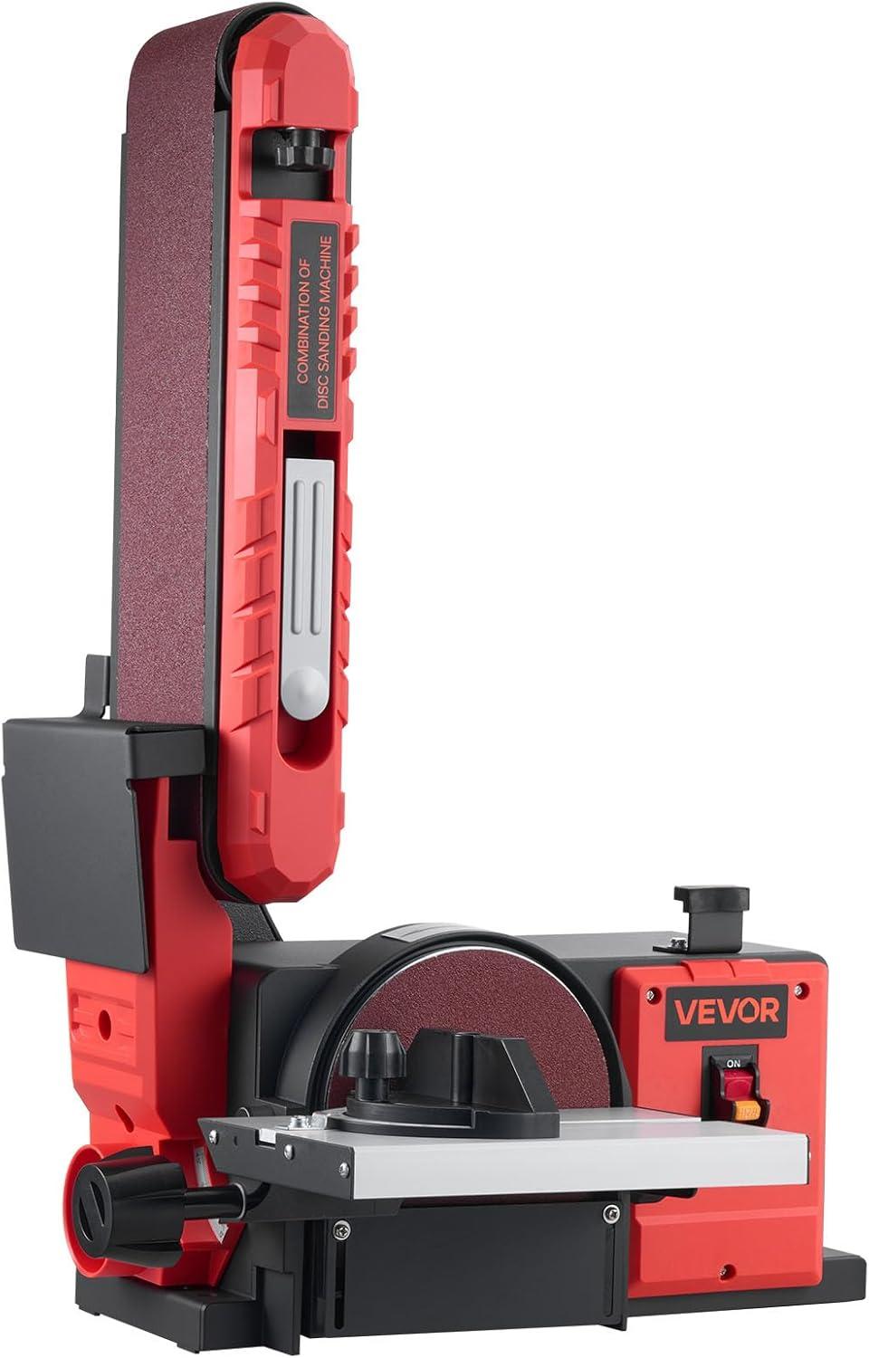 image:imageVEVOR 5 Disc Sander amp 1 x 30 Belt Sander 250W Benchtop Belt Disc Sanders Combo with 045 Adjustable Worktable amp Dust Collection Ports for Woodworking Furniture Refinishing DIY Crafting6 Disc 4 x 36 Belt Sander Combo