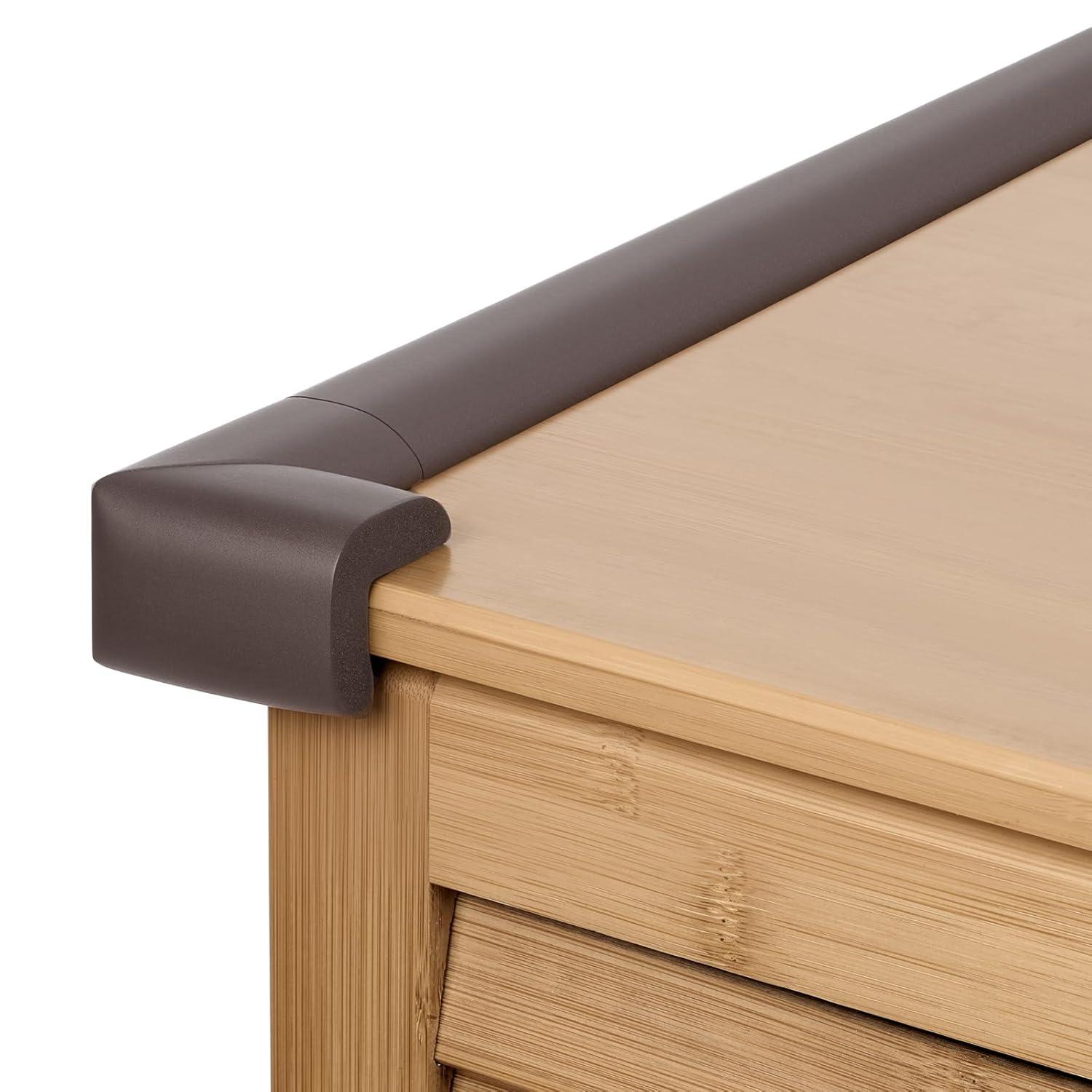 image:imageVEVOR Baby Proofing Edge Corner Protector 18 ft Edge Cushion 8 Corner Pads Soft NBR Foam 3M Adhesive Child Proof Table Safety Bumper Guards Easy Installation for Furniture Fireplace Protection