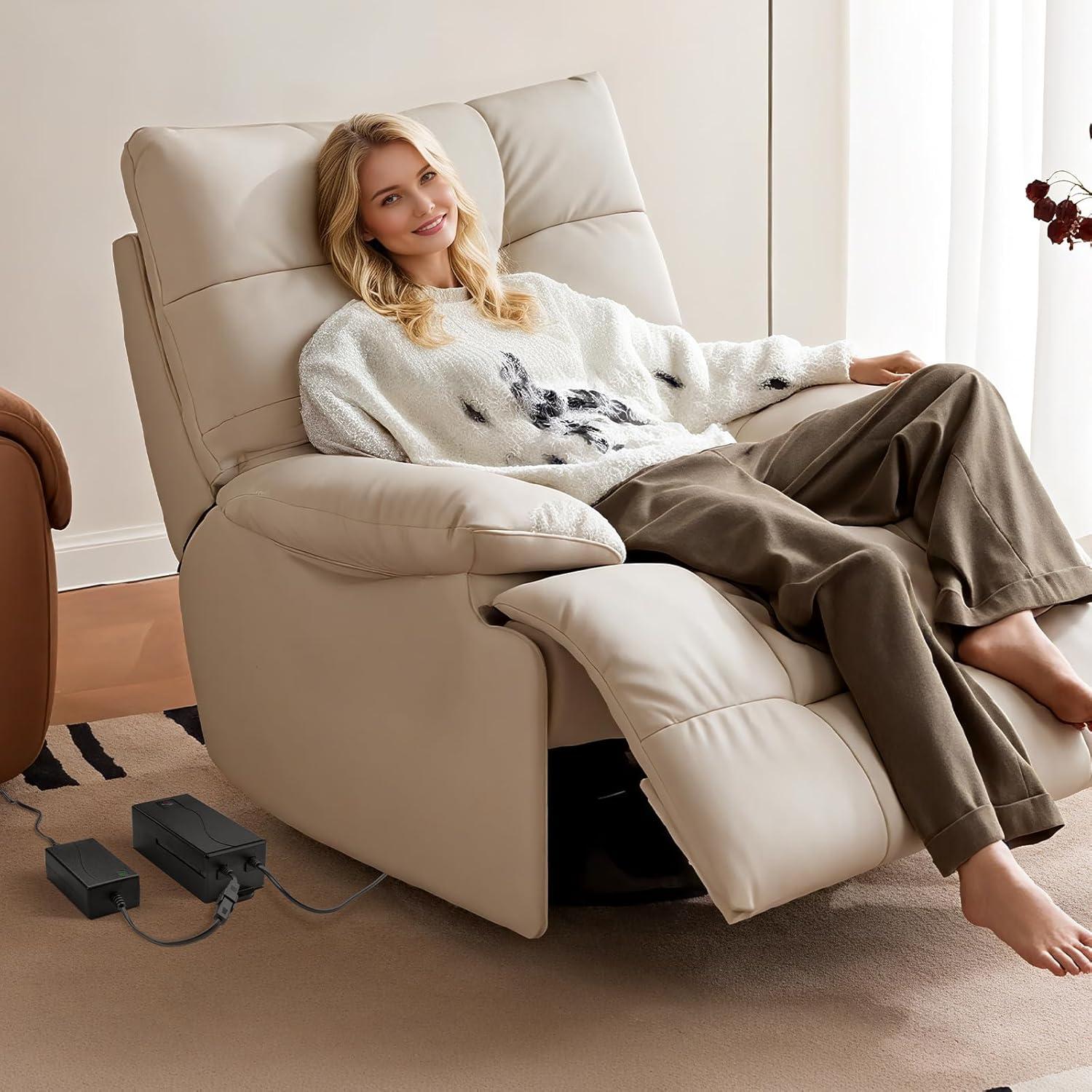image:imageVEVOR Battery Pack for Reclining Furniture 5000 mAh Rechargeable Recliner Battery with Universal 2Pin Connection and LED Display Screen for Electric ReclinerSofaCouch and Lift Chair NO Charger5000mAh Battery Charger