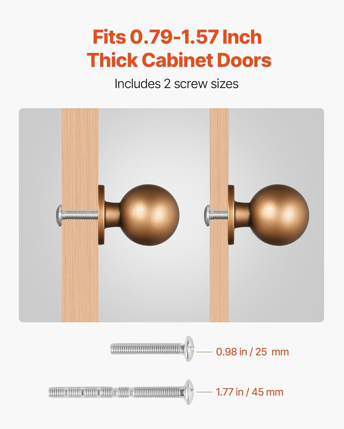 image:imageVEVOR Cabinet Knobs 10 Pack 142 Inch Zinc Alloy Drawer Pulls Door Handles Rectangular Kitchen Dresser Solid Knobs Cupboard Hardware with Screws for Bathroom Closet Cabinets Drawers Chrome Color12 PCS