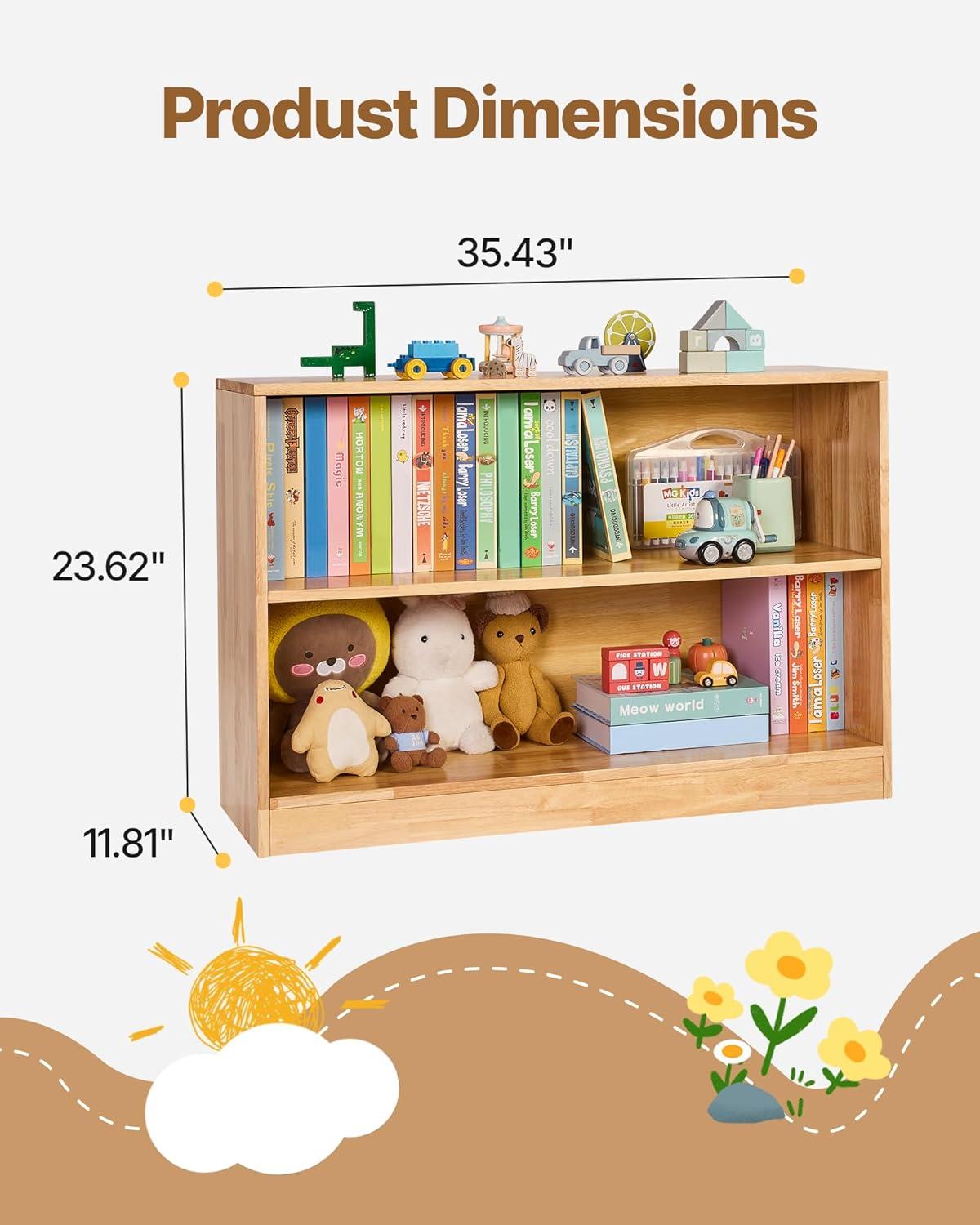 image:imageVEVOR Cubby Mobile Tray Storage Cabinet 5Compartment Cubby Storage Shelf Cubby Storage Cabinet 2Shelf Classroom Cubbies Classroom Furniture for Home Daycare and Preschool Natural2 Cubby