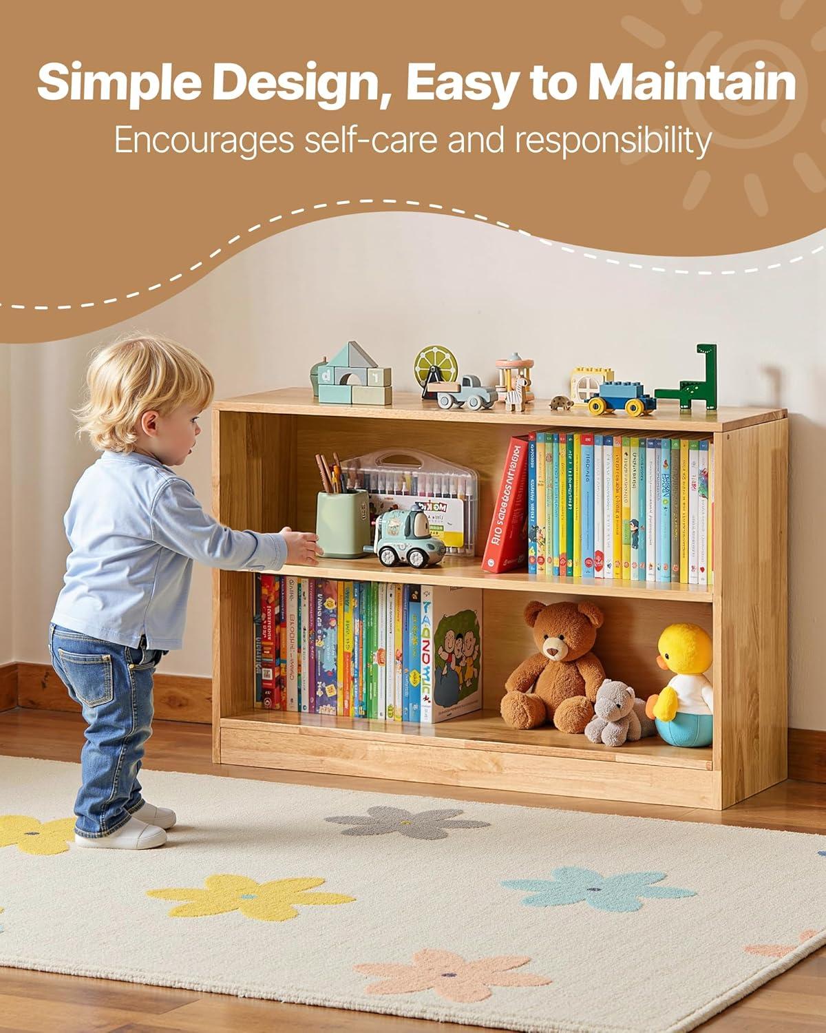 image:imageVEVOR Cubby Mobile Tray Storage Cabinet 5Compartment Cubby Storage Shelf Cubby Storage Cabinet 2Shelf Classroom Cubbies Classroom Furniture for Home Daycare and Preschool Natural2 Cubby