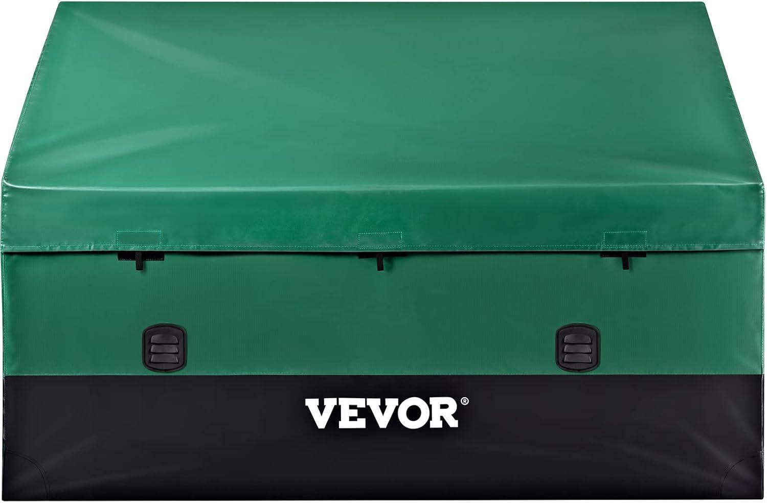 image:imageVEVOR Deck Box 100 Gallon Outdoor Storage Box 480 x 215 x 245 Waterproof PP Deckbox with Aluminum Alloy Padlock for Patio Furniture Garden Tools Outdoor Cushions Gray150gal