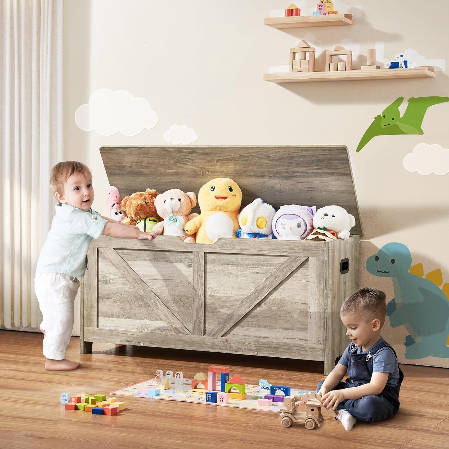 image:imageVEVOR Kids Reading Nook Bench Toddler Bookshelf and Bookcase with Detachable Seat Cushion 6Cubby Storage Organizer Bench with 3 Drawers Ideal for Playroom Bedroom Living Room or Entryway WhiteGray