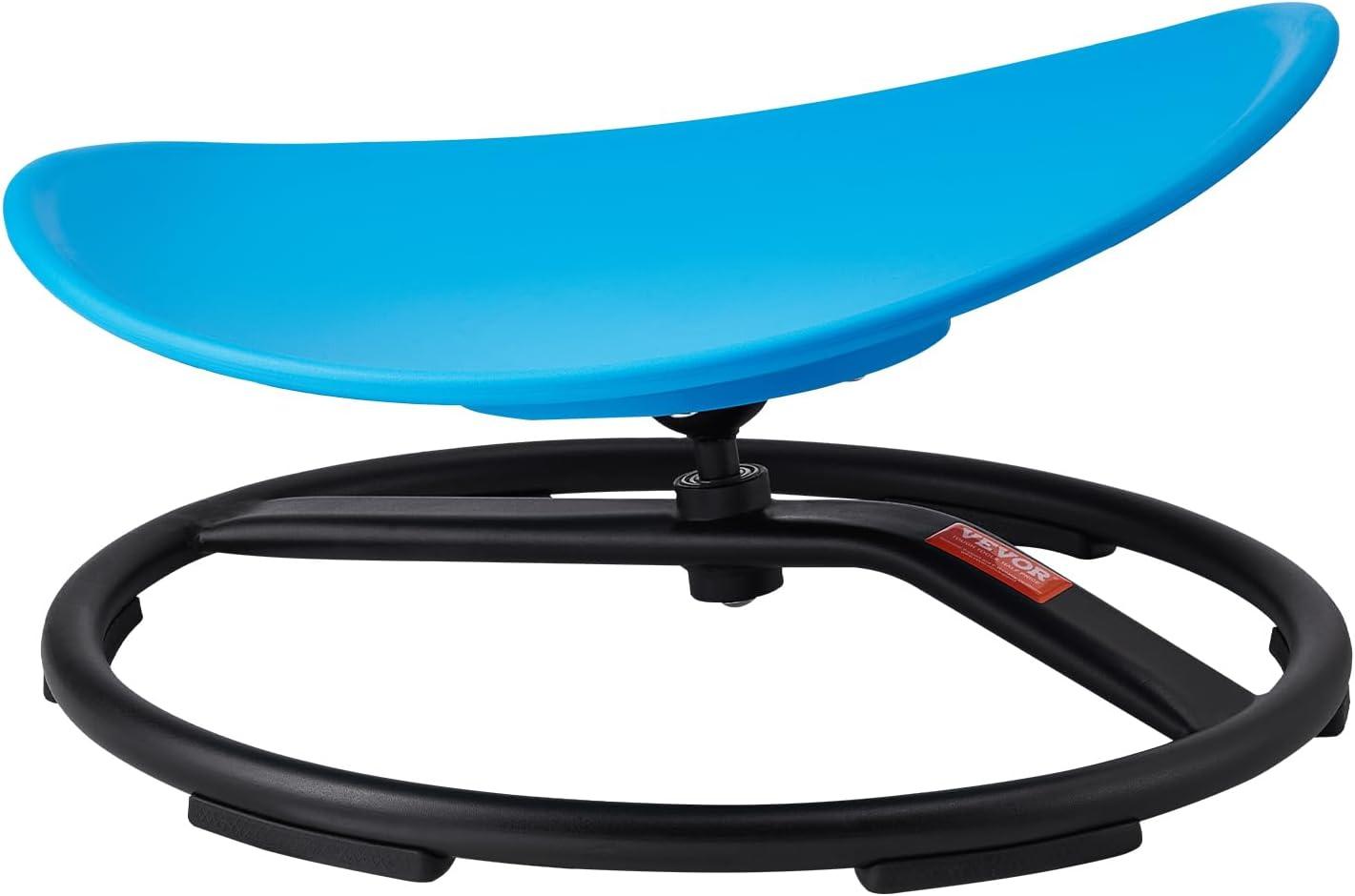 image:imageVEVOR Kids Swivel Chair 220 LBS Capacity Sensory Spinning Chair Autistic Kids Sensory Toy with NonSlip Metal Base Toddler Sit and Spin for Coordination Balance Focus Training BlueBlue