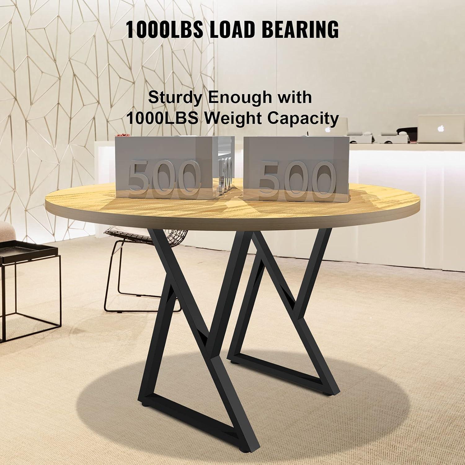 image:imageVEVOR Metal Table Legs 28 x 18 inch Desk Legs Set of 2 Heavy Duty Bench Legs Z Shape Metal Furniture LegsWrought Iron Coffee Table Legs Home DIY for Dining Table wRubber Floor ProtectorsMatte28x18 Inch