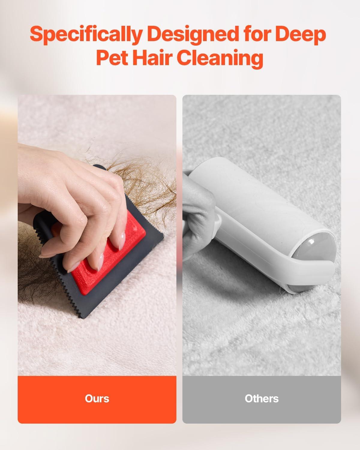image:imageVEVOR Mini Pet Hair Remover Dog Cat Hair Removal Tool MultiSurface Reusable Pet Hair Remover Auto Interior Detailing Supplies for Car Couch Furniture Lint Carpet Clothing Bedding Pet Bed Cat Tree