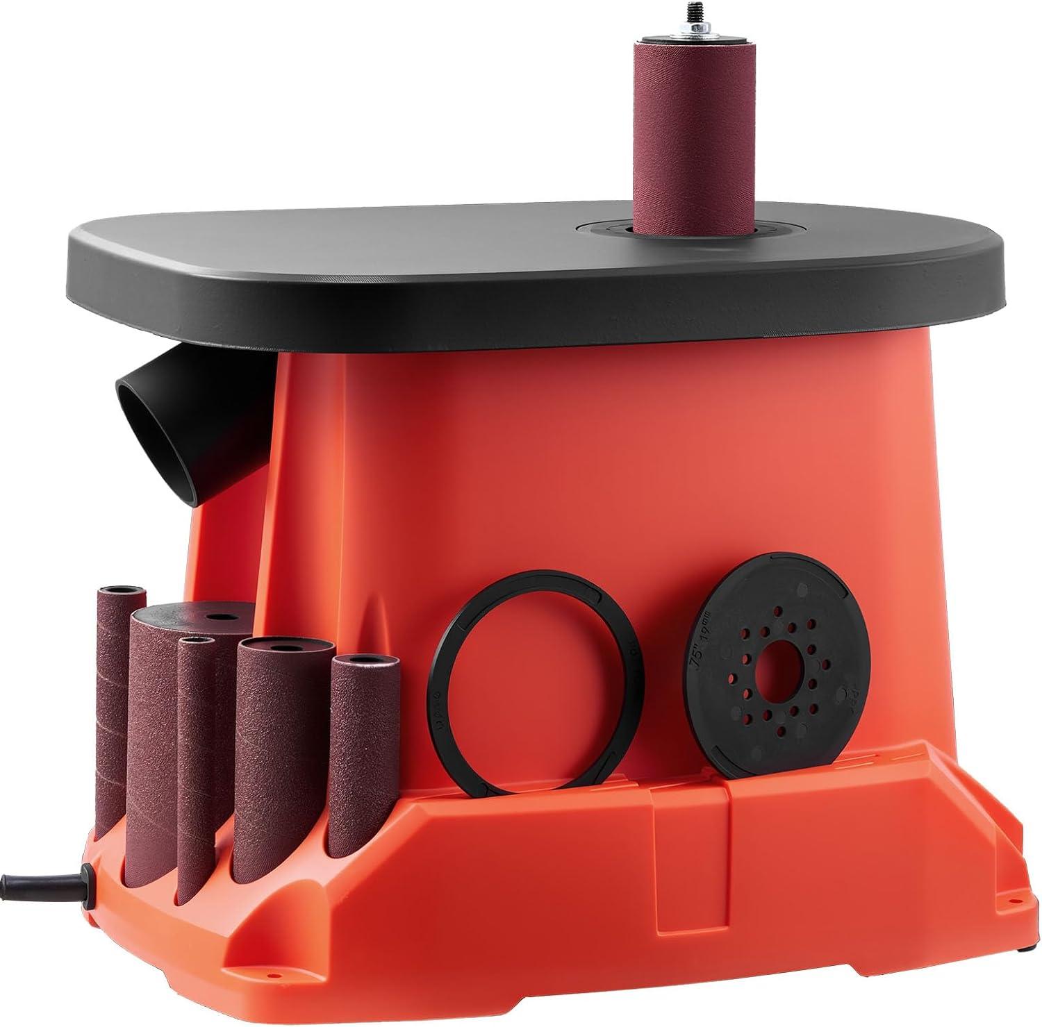 image:imageVEVOR Oscillating Spindle Sander 2400RPM Benchtop Spindle Sander with 6 Sleeves 123 58 Stroke 156 x 116 Cast Iron Worktable for Furniture Finishing Crafts Sanding DIY Woodworking156x116