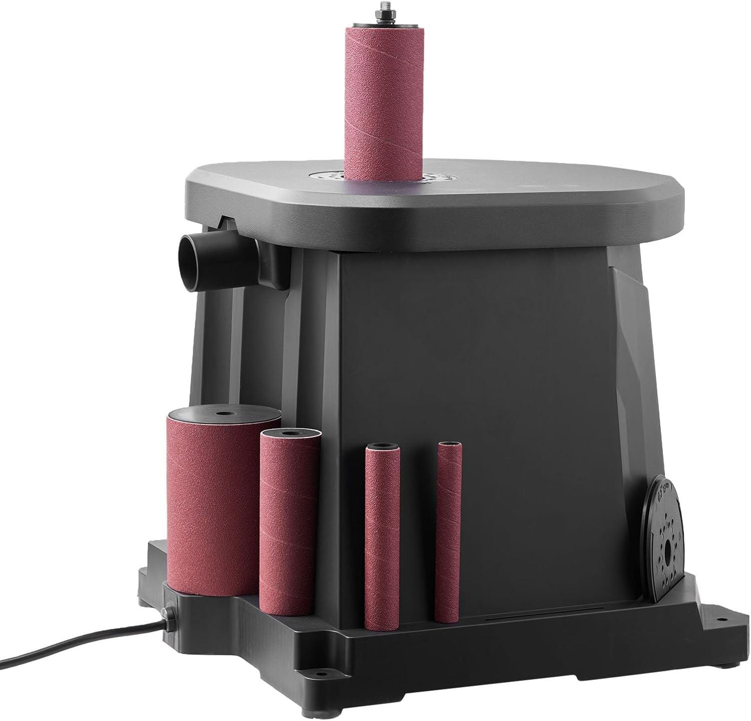 image:imageVEVOR Oscillating Spindle Sander 2400RPM Benchtop Spindle Sander with 6 Sleeves 123 58 Stroke 156 x 116 Cast Iron Worktable for Furniture Finishing Crafts Sanding DIY Woodworking15x115