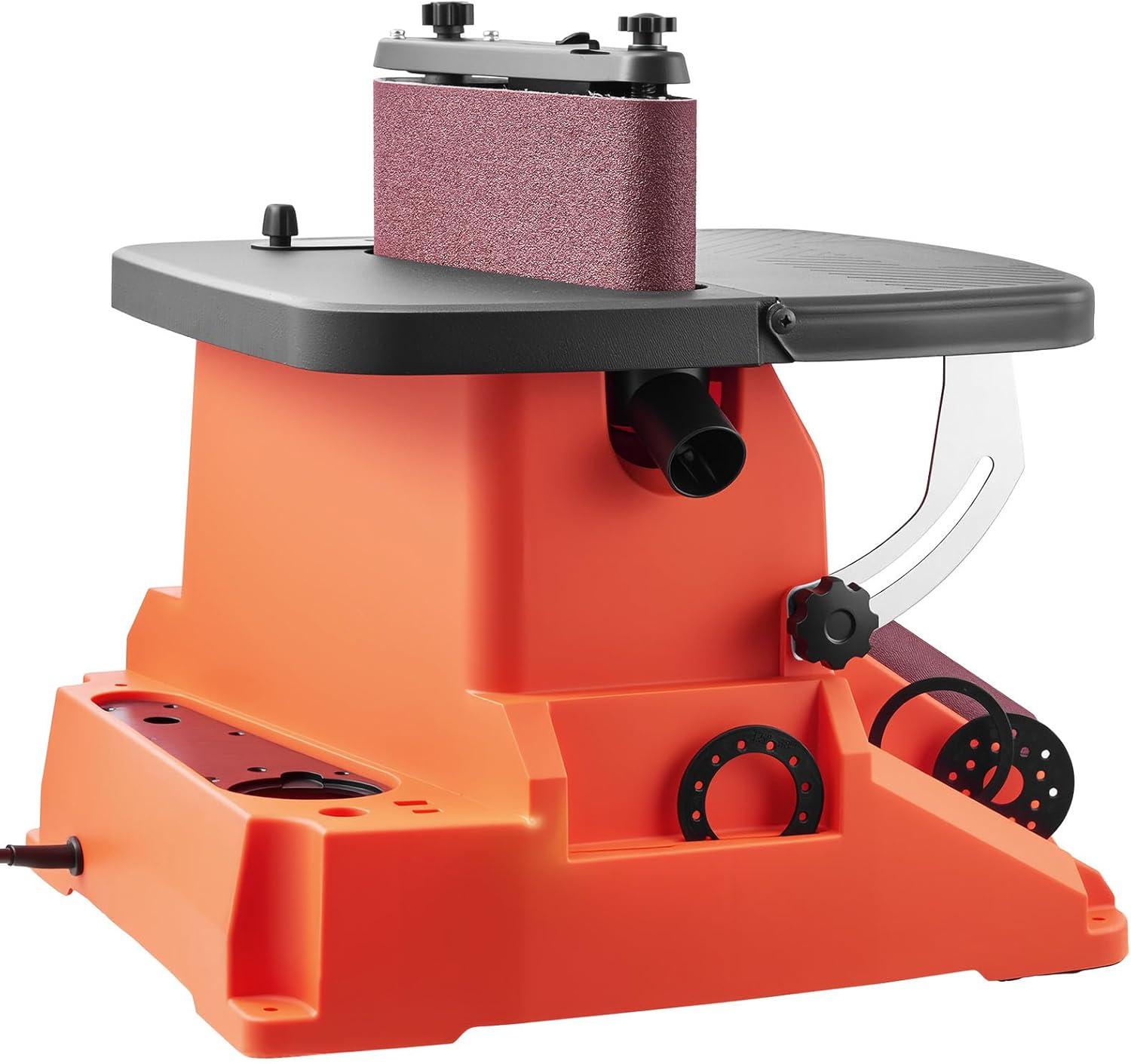 image:imageVEVOR Oscillating Spindle Sander 2400RPM Benchtop Spindle Sander with 6 Sleeves 123 58 Stroke 156 x 116 Cast Iron Worktable for Furniture Finishing Crafts Sanding DIY Woodworking24x386