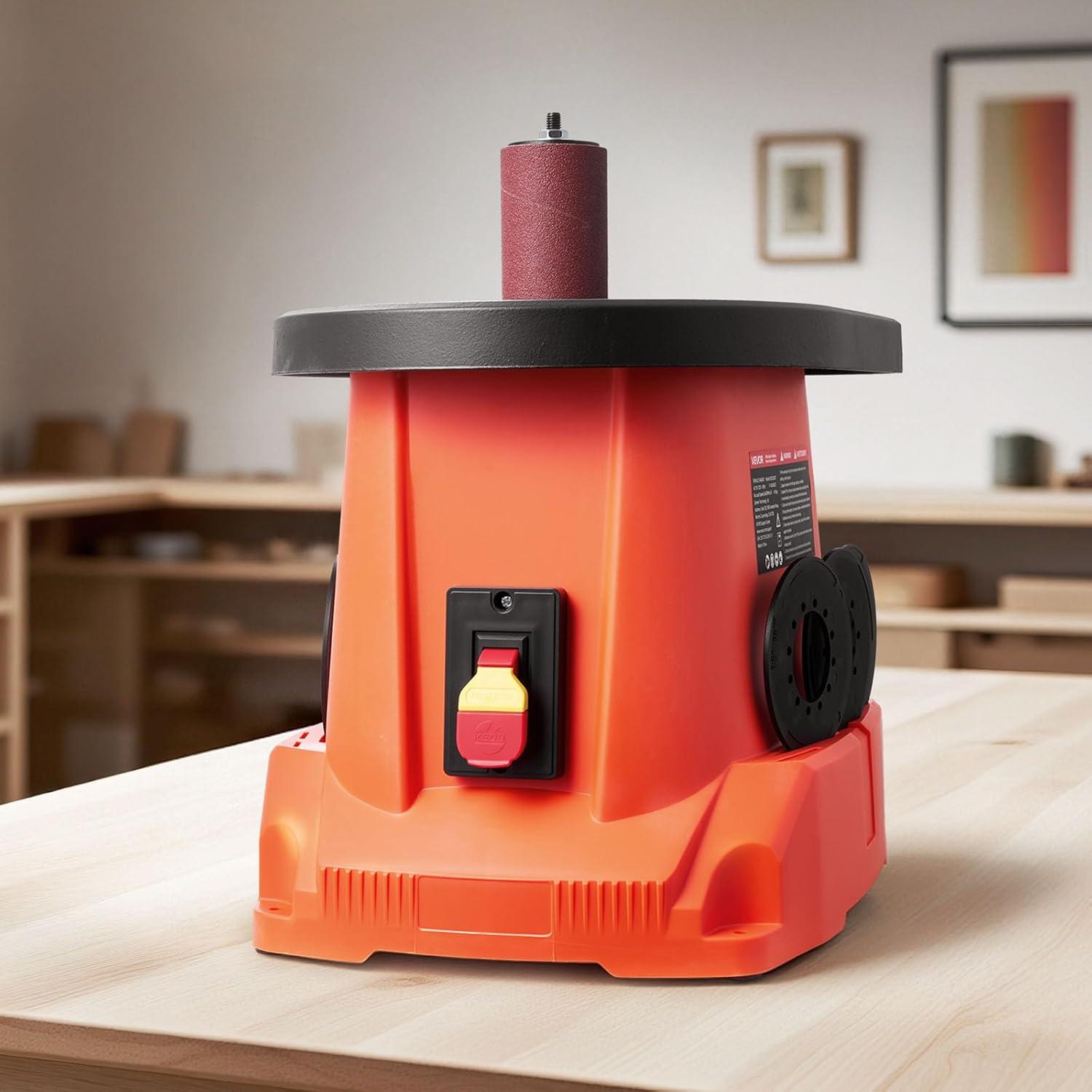 image:imageVEVOR Oscillating Spindle Sander 2400RPM Benchtop Spindle Sander with 6 Sleeves 123 58 Stroke 156 x 116 Cast Iron Worktable for Furniture Finishing Crafts Sanding DIY Woodworking156x116