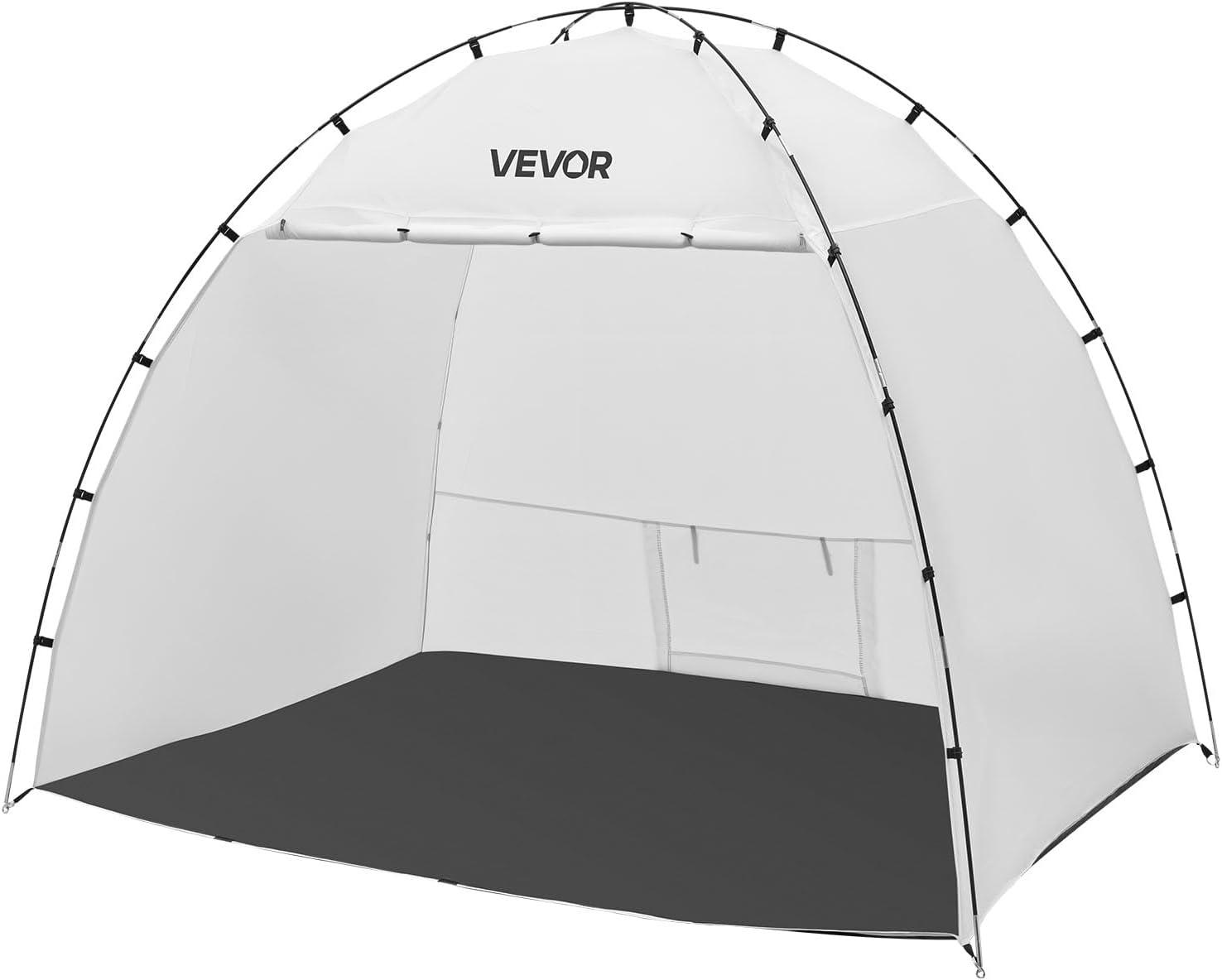 image:imageVEVOR Portable Paint Booth Larger Spray Paint Tent with Builtin Floor amp Mesh Screen amp Windproof Hooks Painting Tent Station for Furniture DIY Hobby Tool 75x52x52ft Spray Paint ShelterL96W72H72inch