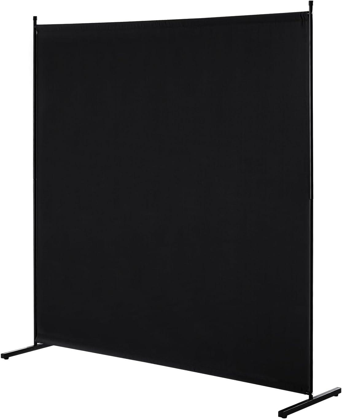 image:imageVEVOR Room Divider Single Panel Room Divider 6FT Privacy Screen Indoor Partition Divider for Room Separation Freestanding Room Divider Panel for Office Bedroom BlackBlack