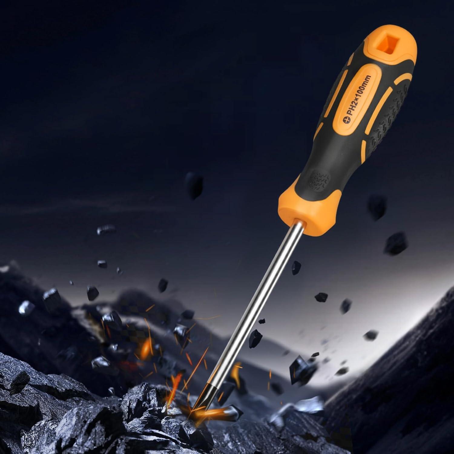 image:imageVEVOR Screwdriver Set 13 in 1 Magnetic Multi Bit Mini Nut Driver Set Phillips Flat Head Torx Square Bits for Men Manual Precision Repair Tool Kit for Sockets Furniture Home Appliances Cars12 in 1 Fiexed Type