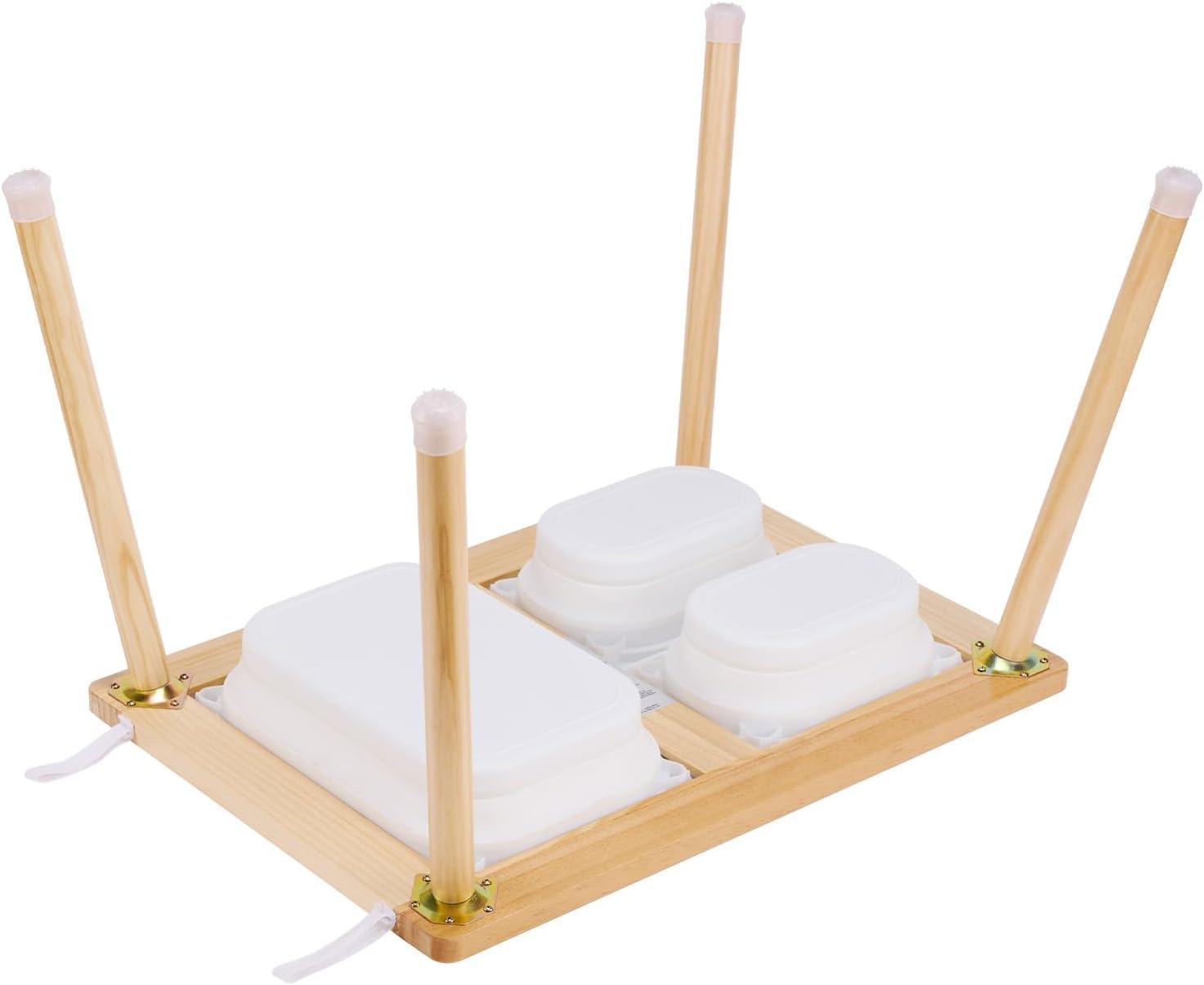 image:imageVEVOR Sensory Table and Chairs Set Toddlers Activity Table with 2 Stools 2 Storage Bins amp Paper Roll Holder IndoorOutdoor Play Sand and Water Table Wooden Kids Sensory Table Gift for Boys GirlsPaper Roll Holder