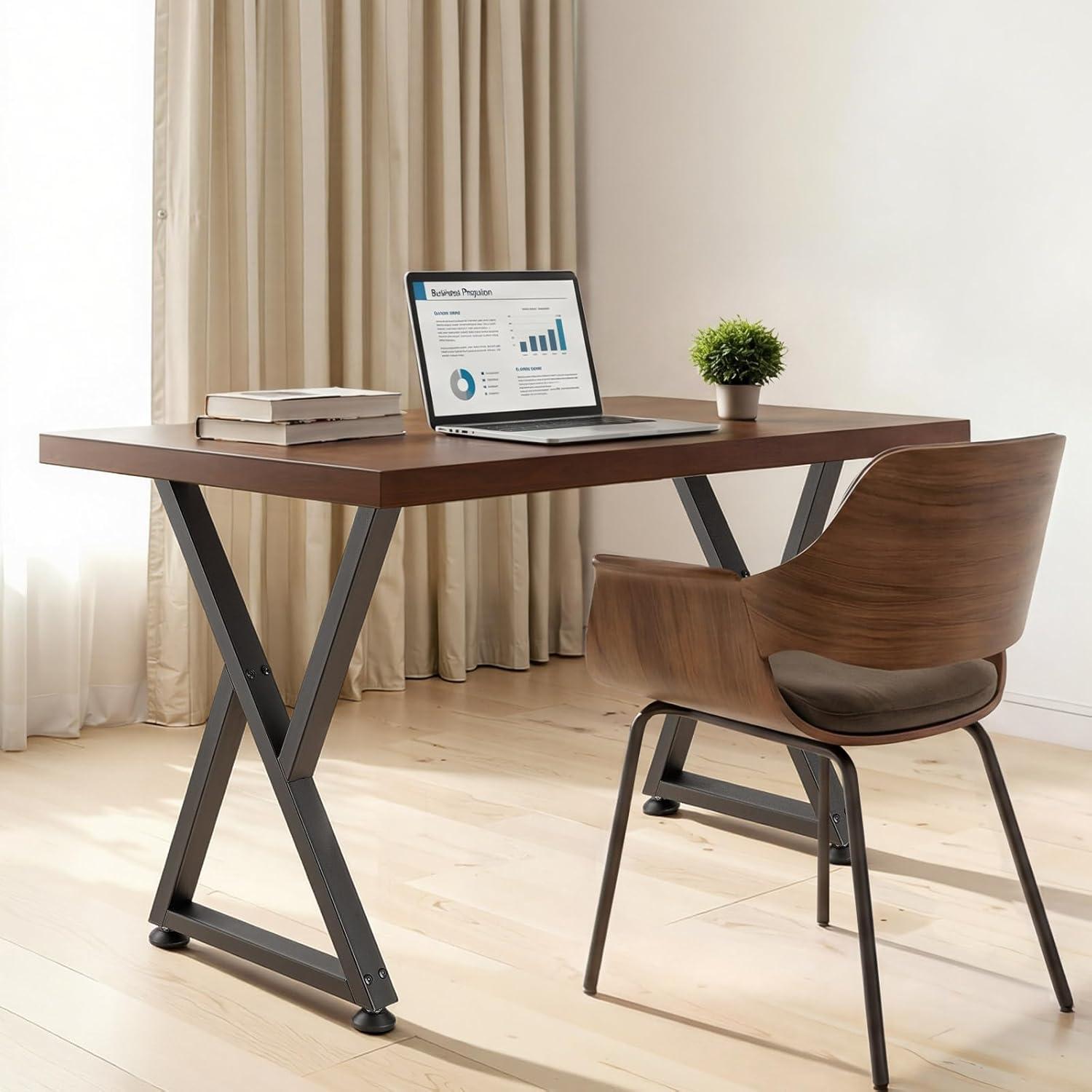 image:imageVEVOR Table Legs 291 H x 186 W Steel Furniture Legs Modular Design Easy Assembly 2204 lbs Max Load Heavy Duty Z Shape for Home Office Desk DIY Coffee Dinner Tables Workbench2 PCS Black