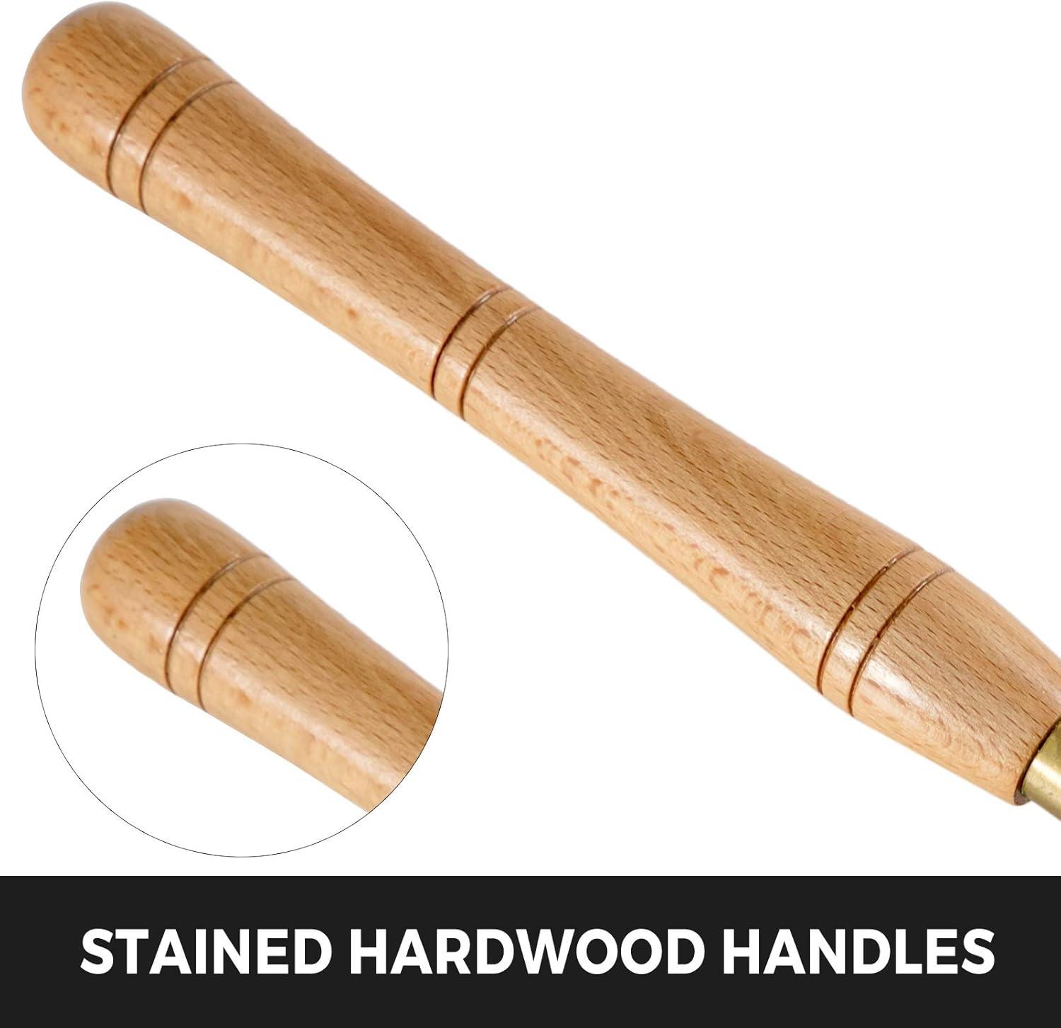 image:imageVEVOR Woodworking Lathe Chisel Set 8 Pieces HSS Steel Blades Wood Turning Tools Wooden Case for Storage for Carving Root Furniture One Free Chisel8pcs