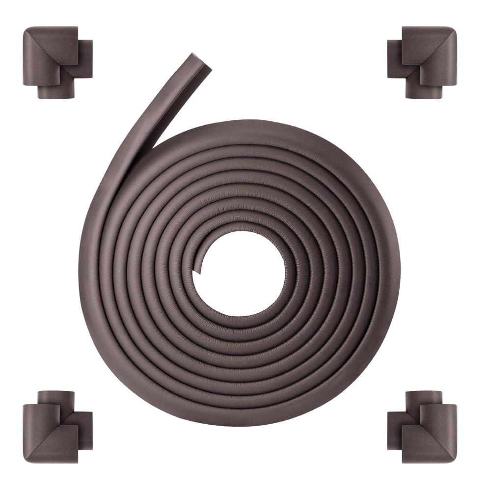 image:imageVEVOR Baby Proofing Edge Corner Protector 18 ft Edge Cushion 8 Corner Pads Soft NBR Foam 3M Adhesive Child Proof Table Safety Bumper Guards Easy Installation for Furniture Fireplace Protection