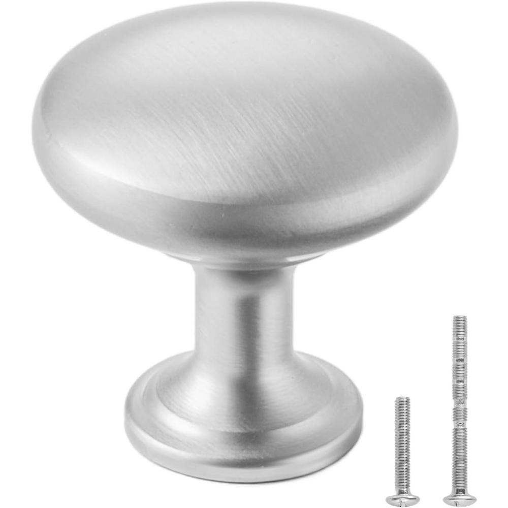 image:imageVEVOR Cabinet Knobs 10 Pack 142 Inch Zinc Alloy Drawer Pulls Door Handles Rectangular Kitchen Dresser Solid Knobs Cupboard Hardware with Screws for Bathroom Closet Cabinets Drawers Chrome Color25 Pcs