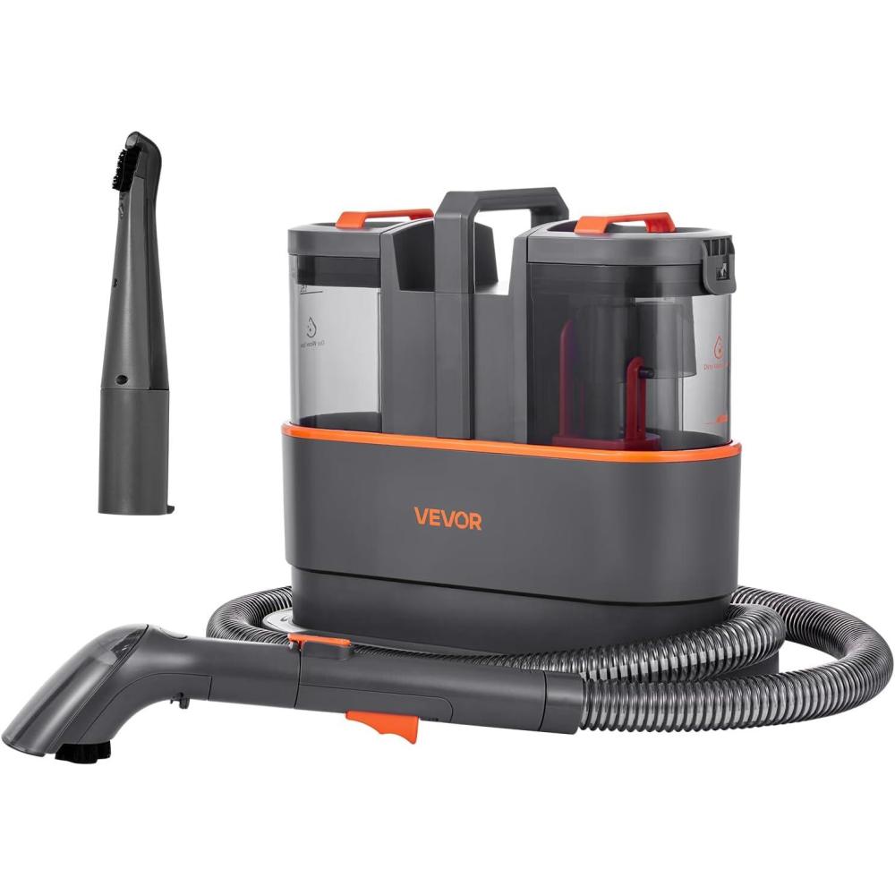 image:imageVEVOR Carpet Cleaner Machine 5072 oz Clean Water Tank amp 2705 oz Dirty Water Tank Portable Upholstery Shampooer 115Kpa Handheld Furniture Extractor Spot and Stain Deep Cleaner for Rug Couch Car