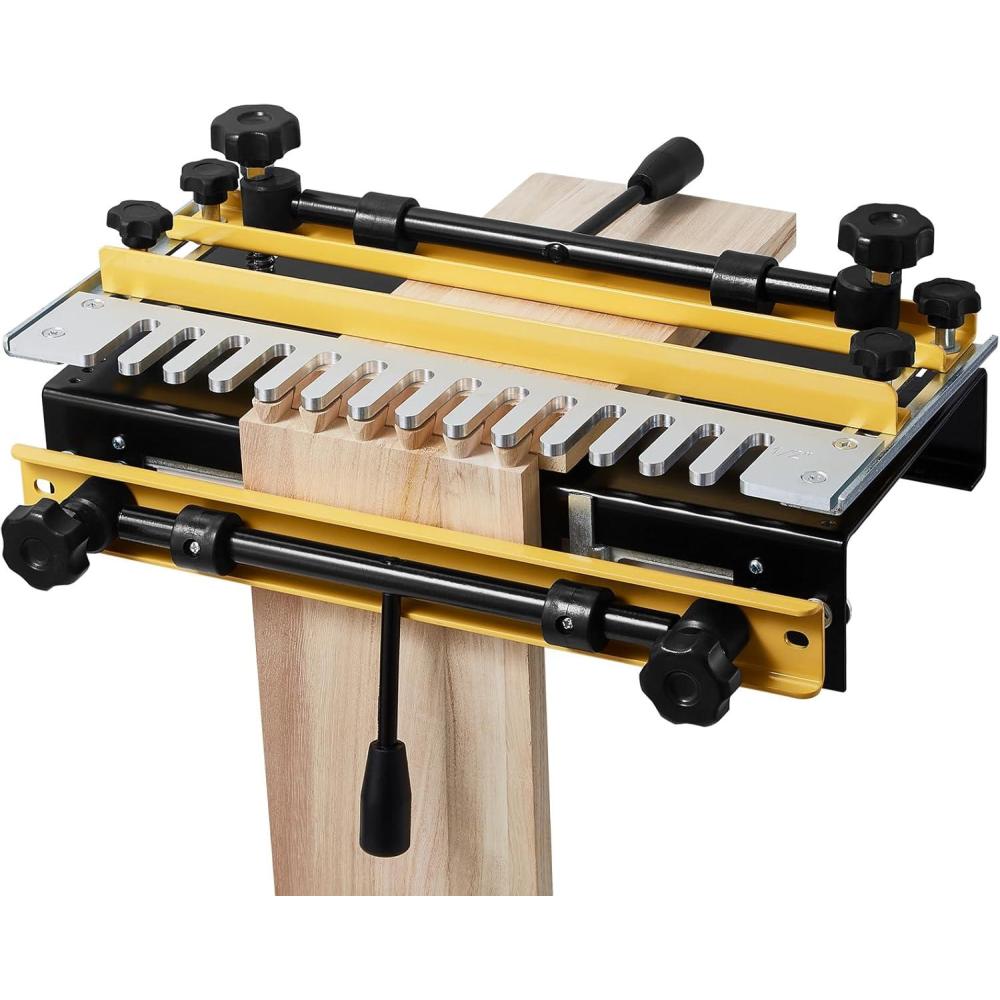 image:imageVEVOR Dovetail Jig 12 in Width Dove Tailing Router Jigs with 4 Router Bits amp 3 Templates Precise Alignment Dove Tail Jig Mortise and Tenon Woodworking Tools for Furniture amp Wood Cabinet MakingOne Template