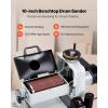 VEVOR 16″ Drum Sander with Stand & Extension Tables, 1.5HP 1720RPM Dual Motor Drum Sander for Woodworking – Variable Speed Conveyor Belt, 4″ Dust Collection Port for Cabinet & Furniture Finishing(10-Inch)
