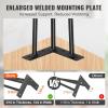 VEVOR 16″ Hairpin Furniture Legs, Metal Home DIY Projects for Nightstand, Coffee Table, Desk, 500lbs Load Capacity with Rubber Floor Protectors, Metal Heavy Duty Sturdy Modern Table Legs, 4PCS Black(Hairpin-3 rods solid)