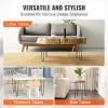 VEVOR 16″ Hairpin Furniture Legs, Metal Home DIY Projects for Nightstand, Coffee Table, Desk, 500lbs Load Capacity with Rubber Floor Protectors, Metal Heavy Duty Sturdy Modern Table Legs, 4PCS Black(Hairpin-2 rods solid)