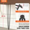 VEVOR 16″ Hairpin Furniture Legs, Metal Home DIY Projects for Nightstand, Coffee Table, Desk, 500lbs Load Capacity with Rubber Floor Protectors, Metal Heavy Duty Sturdy Modern Table Legs, 4PCS Black(Hairpin-3 rods solid)