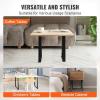 VEVOR 16 inch Trapezoid Steel Table Legs, Replacement Furniture Legs Set of 2 for DIY Coffee Tables, Modern Desks, Bench, Night Stands, Sofa, Max Load 400 lbs Heavy Duty, Quick Instalation Legs Black(Modern)