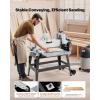 VEVOR 22″ Drum Sander with Stand & Extension Tables, 1.75HP 1440RPM Dual Motor Drum Sander for Woodworking – Variable Speed Conveyor Belt, 4″ Dust Collection Port for Cabinet & Furniture Finishing