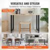 VEVOR 28 Inch Adjustable Furniture Legs, Square Reinforced Steel Office Table Legs Set of 2 for DIY, Max Load 1000 lbs Heavy Duty Desk Legs, Quick Instalation & Rich Accessories Legs Black(28″H x N/A W)