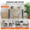 VEVOR 30 Inch Adjustable Desk Legs, Reinforced Steel Office Table Furniture Set of 4 for DIY, 1200 lbs Load Capacity Heavy Duty, Quick Installation with Adjustable Foot Cup Black(30 inch/Straight)
