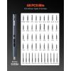 VEVOR 4V Electric Screwdriver, Cordless Screwdriver Set, 7 Torque Settings, 0.5 to 5N.m, 32 PCS 1/4 in Bits, Digital Display, LED Light, Type-C Charging, Ideal Tool for Furniture & Gaming PC(48PCS – 5/32″)