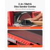 VEVOR 5″ Disc Sander & 1″ x 30″ Belt Sander, 250W Benchtop Belt Disc Sanders Combo with 0-45° Adjustable Worktable & Dust Collection Ports for Woodworking, Furniture Refinishing, DIY Crafting(6″ Disc & 4″ x 36″ Belt Sander Combo)