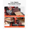 VEVOR 5″ Disc Sander & 1″ x 30″ Belt Sander, 250W Benchtop Belt Disc Sanders Combo with 0-45° Adjustable Worktable & Dust Collection Ports for Woodworking, Furniture Refinishing, DIY Crafting(5″ Disc & 1″ x 30″ Belt Sander Combo)