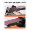 VEVOR 5″ Disc Sander & 1″ x 30″ Belt Sander, 250W Benchtop Belt Disc Sanders Combo with 0-45° Adjustable Worktable & Dust Collection Ports for Woodworking, Furniture Refinishing, DIY Crafting(9″ Disc & 6″ x 48″ Belt Sander Combo)