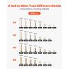 VEVOR 566 Pcs Bolts and Nuts Assortment Kit, Imperial Machine Screws and Flat Washers, Alloy Steel 1/4-20,5/16-18,3/8-16, for Furniture/Equipment/Vehicle Assembly, Galvanized White(906 Pcs – Metric (M4  M5  M6  M8))