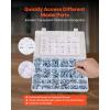 VEVOR 566 Pcs Bolts and Nuts Assortment Kit, Imperial Machine Screws and Flat Washers, Alloy Steel 1/4-20,5/16-18,3/8-16, for Furniture/Equipment/Vehicle Assembly, Galvanized White(566 PCS – Imperial (1/4-20  5/16-18  3/8-16))