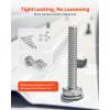 VEVOR 566 Pcs Bolts and Nuts Assortment Kit, Imperial Machine Screws and Flat Washers, Alloy Steel 1/4-20,5/16-18,3/8-16, for Furniture/Equipment/Vehicle Assembly, Galvanized White(1 100 PCS – Imperial (#2  #4  #6  #8  #10))